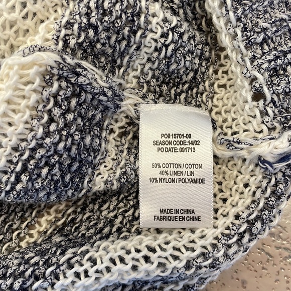 Splendid Knit Striped Cotton Blend Sweater - Picture 3 of 3